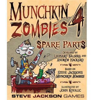 Munchkin Zombies 4 Spare Parts Utvidelse til Munchkin Zombies Kortspill 